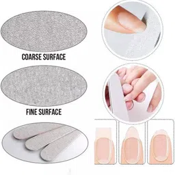 thr3e strokes Nail Art Shiner Buffer Block Orange Buffing Sanding File and 1 Nail Filer image 3
