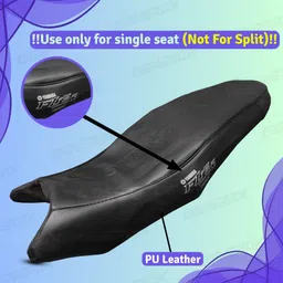 generox Seat Cover for FZ-S_FI Version 3.0 Single Bike Seat Cover For Yamaha FZ-S image 3
