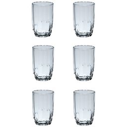 ceradeco Transparent 280 ml Glass Lotus Cut Designed (Set of 6) Everyday Glasses image 2
