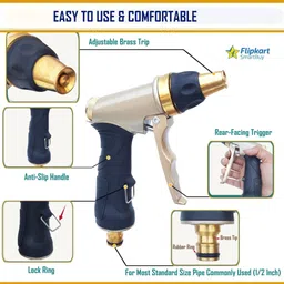flipkart smartbuy High Performance Garden Hose Nozzles Water Spray Gun For Car Washing Cleaning Spray Gun image 4