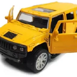 cabin hut Die Cast Metal Hummaer Style look 1:32 pull back Open Door Exclusive SUV Car Toy image 4