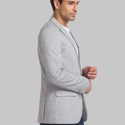 park avenue Men Solid Double Breasted Formal Blazer image 2