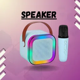 Raptor Karaoke Speaker K12: Party POP Wireless Bluetooth Speaker with Mic, RGB 541 10 W Bluetooth Home Audio Speaker-picture-36