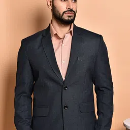 metronaut Men Solid Single Breasted Casual Blazer image 1