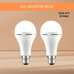 15W Rechargeable Emergency Inverter LED Bulb, Upto 4 Hours Battery For HomeIZ317 4 hrs Bulb Emergency Light-image-89