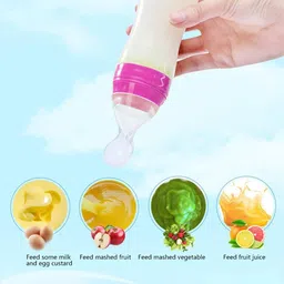 flimora Stainless Steel feeding bottle with Nibbler, Bottle spoon & Teethers Soft Stick - Silicone image 5