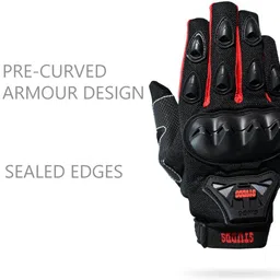 studds SMG 6 Full Finger Bike Riding Gloves with Touch Screen Sensitivity Riding Gloves Riding Gloves image 3