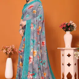 yashika Printed Bollywood Georgette Saree image 5