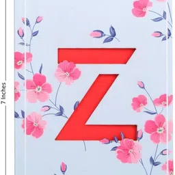 doodle Initial Z lasercut Notebook, B6 (6.69 X 4.72 X 0.5 Inches), 200 Pages, 80 GSM, Diary for Girls B6 Notebook Ruled 192 Pages image 4
