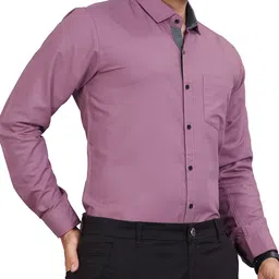 metronaut Men Regular Fit Solid Formal Shirt image 4