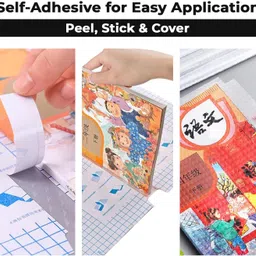 pro99s 30 Transparent Paper Sticker Book Cover Film Book Binding Cover 30 Pcs Book Cover image 2