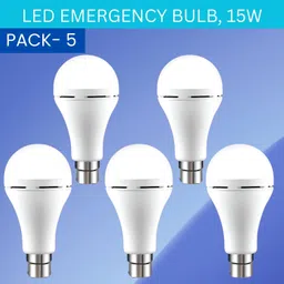 yaroh 15W Rechargeable Inverter LED Bulb with Upto 4H.Power Cut Lighting Pack of_5H409 4 hrs Bulb Emergency Light-picture-20