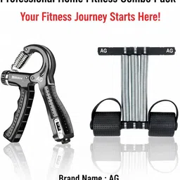 a g enterprises Pro Fitness Combo: Triple Spring Tummy Trimmer & Smart Counter Gripper Hand Grip/Fitness Grip-picture-19