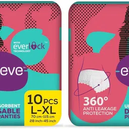 evereve Ultra Absorbent Disposable Period Panties, L-XL, 10 Pcs Per Pack(Pack of 2) Sanitary Pad-picture-16