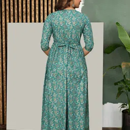 piroki Women Printed Pure Cotton Anarkali Kurta image 2