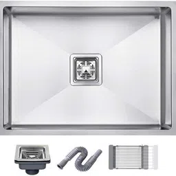 tantia 24 x 18 x 10 Single Bowl Handmade Kitchen Sink 24" X 18" X 10" HANDMADE 304 GRADE SINK 304 Stainless tan131 Vessel Sink-picture-23