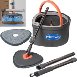 primeway PP Advanced 360 Drop Spin, Clean & Dirty Water Separation with 2 Pcs Pads, 3 Ltr Wet & Dry Mop-picture-15