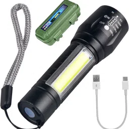 ctb New 2in1 Rechargeable Battery 2 Mode Penlight Waterproof Light Led Flashlight 12W Zoomable Torch Lamp Light Torch-picture-12