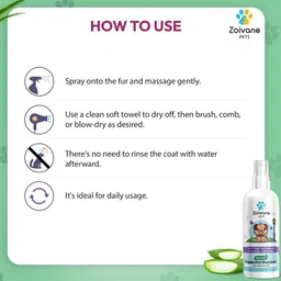 zoivane Anti-dandruff Puppy Dry Shampoo Dog Shampoo image 5