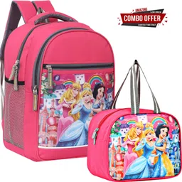 linox Medium 24 L Backpack Combo School bag With Lunch bag Nursery to 1st Standard image 1