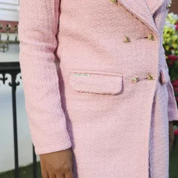 pinacolada Suede Solid Coat For Women image 5