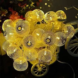 electvibes 14 LEDs 3 m Gold Color Changing Ball Rice Lights-picture-10