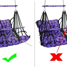 jd enterpeise Swing Chair for Kids Baby Children jula 1-6 Years Old Baby with SafetyBelt Swing Swings image 4