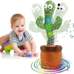 kiddie castle Dancing Cactus Talking Toy, Cactus Plush Toy, Wriggle & Singing Recording Repeat What You Say Funny Education Toys image 2