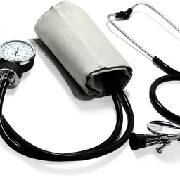 Dishan H.das Cardiofonic Stetho complete set with bag & Dr D Blood Pressure checking Bp Monitor image 3