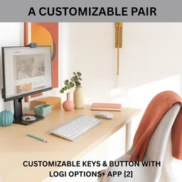 parspar Keyboard & Mouse Combo for Mac, Rechargeable Mini Size Wireless Standard Desktop Keyboard Compatible with Desktop, Laptop, Mac, Tablet image 5