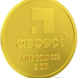 aspect bullion & refinery AGC2GMLAXMI995 24 (995) K 2 g Gold Coin image 2
