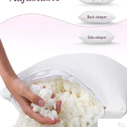 brightjex Cotton Sleeping Pillow Pack of 2 Solid Luxury image 3