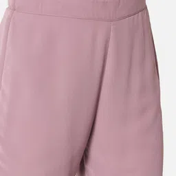 all ways you Women Relaxed Purple Georgette Trousers image 4