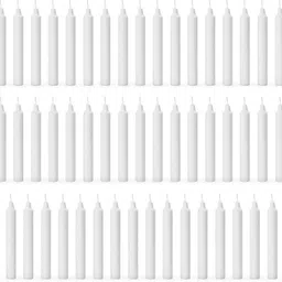 auradecor Pillar Candle Set Of 50 (White) Candle-picture-13