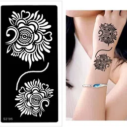 bittu creation MENDI_F072 MENDI_F072 Hand Mehndi Stencil Stencil image 2