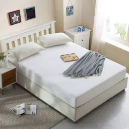 coirfit Jena (78x72) Cotton Waterproof King Size Protector In White Colour image 1