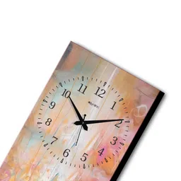 olive tree Multicolour Rectangle 24 Inches Wooden Wall Clock (Buddha) image 5