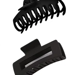 Xivir Set of 2 Rectangle & Infinity Claw Clips-picture-33