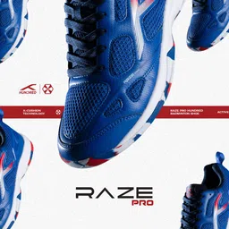 hundred Raze Pro Badminton Shoes For Men image 3