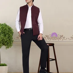 rocksy Solid Men Waistcoat image 4