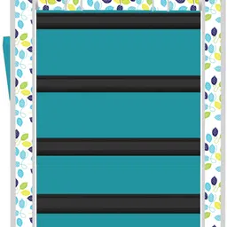 flipkart perfect homes studio 5 Layer Colourful Leav Print PP Collapsible Wardrobe image 2
