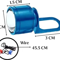 aksmit DRL Strobe Light with Flashing Red & Blue Universal for Motorcycle, Scooty License Plate Light Motorbike, Truck, Car LED (12 V, 4 W) image 2
