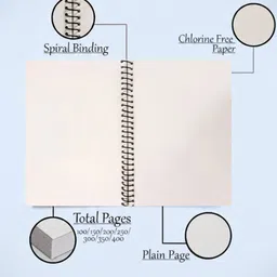 abc Premium A4 notebook 200 page each A4 Notebook Plain 200 Pages image 2