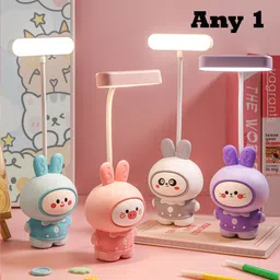 flezny Cartoon Cute Rabbit Pencil Sharpener with USB Rechargeable Desk Lamp Study Lamp-picture-41