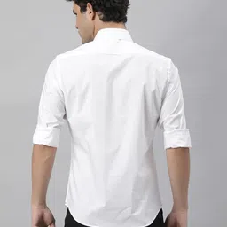 fubar Men Slim Fit Solid Spread Collar Formal Shirt image 2