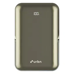 urbn StandPro 10000 mAh 20W Fast Charging Power Bank (1 Type C Port & 1 Lightning Port​, Strong Magnetic Hold, GunMetal)-picture-16