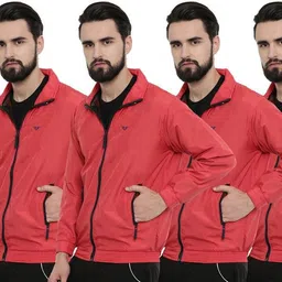 UNSULLY Solid Men Wind Cheater image 3