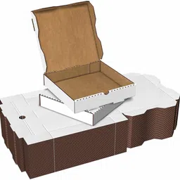 malani stores Pizza Box Craft Paper 3ply corrugated white pizza box size:-7X7X1.5inch Packaging Box-picture-11