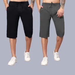 hauwer Solid Men Three Fourths-picture-16