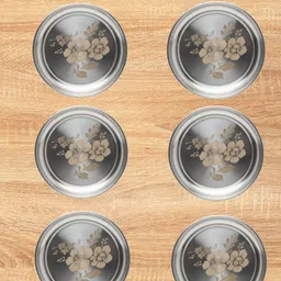 grip and serve Premium Stainless Steel/Quarter Plate/6PC/18CM/9 Quarter Plate-picture-19